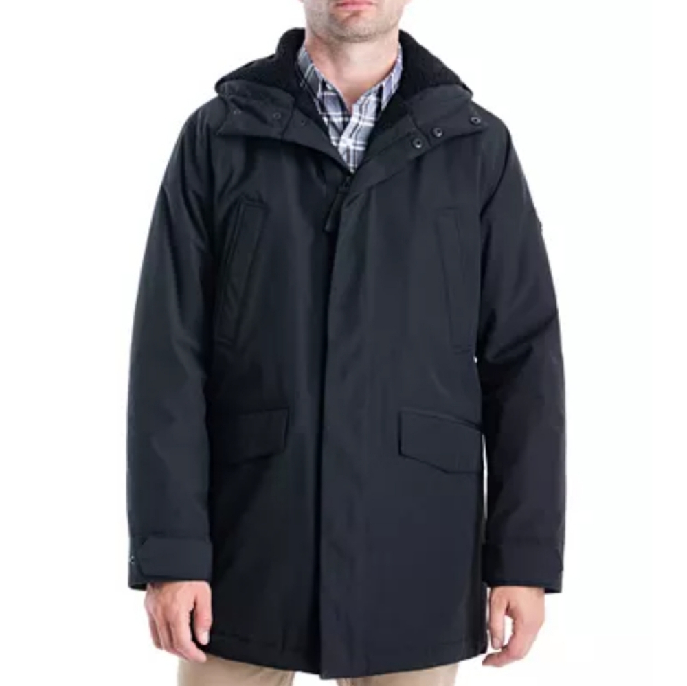 Michael Kors - Hooded Faux Sherpa Parka